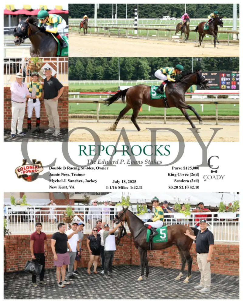 REPO ROCKS - The Edward P. Evans Stakes - 07-18-25 - R02 - CNL Colonial Downs