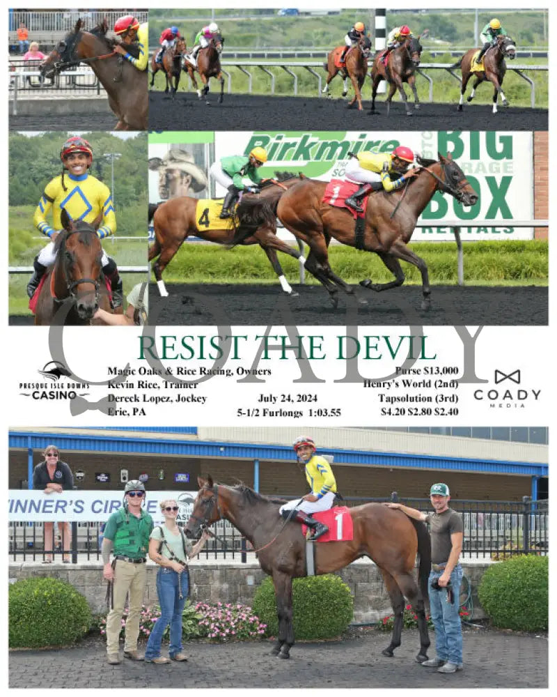 Resist The Devil - 07-24-24 R02 Pid Presque Isle Downs