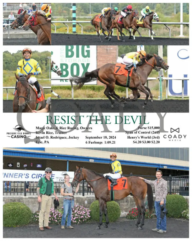Resist The Devil - 09-18-24 R04 Pid Presque Isle Downs