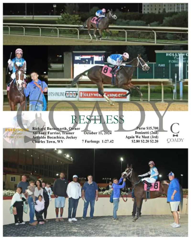 Restless - 10-11-24 R01 Ct Hollywood Casino At Charles Town Races