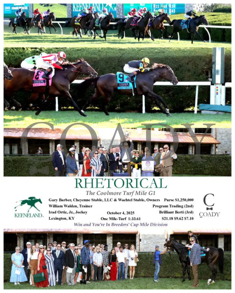 RHETORICAL - 100425 - Race 10 - KEE Keeneland