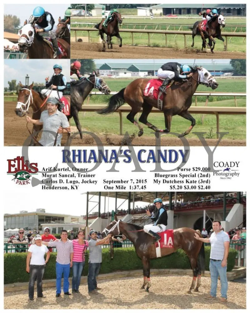 Rhiana’s Candy - 090715 Race 02 Elp Ellis Park