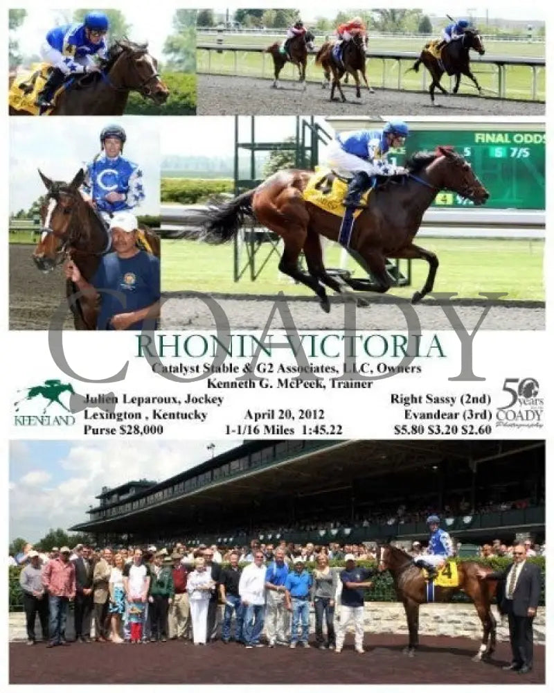 Rhonin Victoria - 042012 Race 01 Keeneland