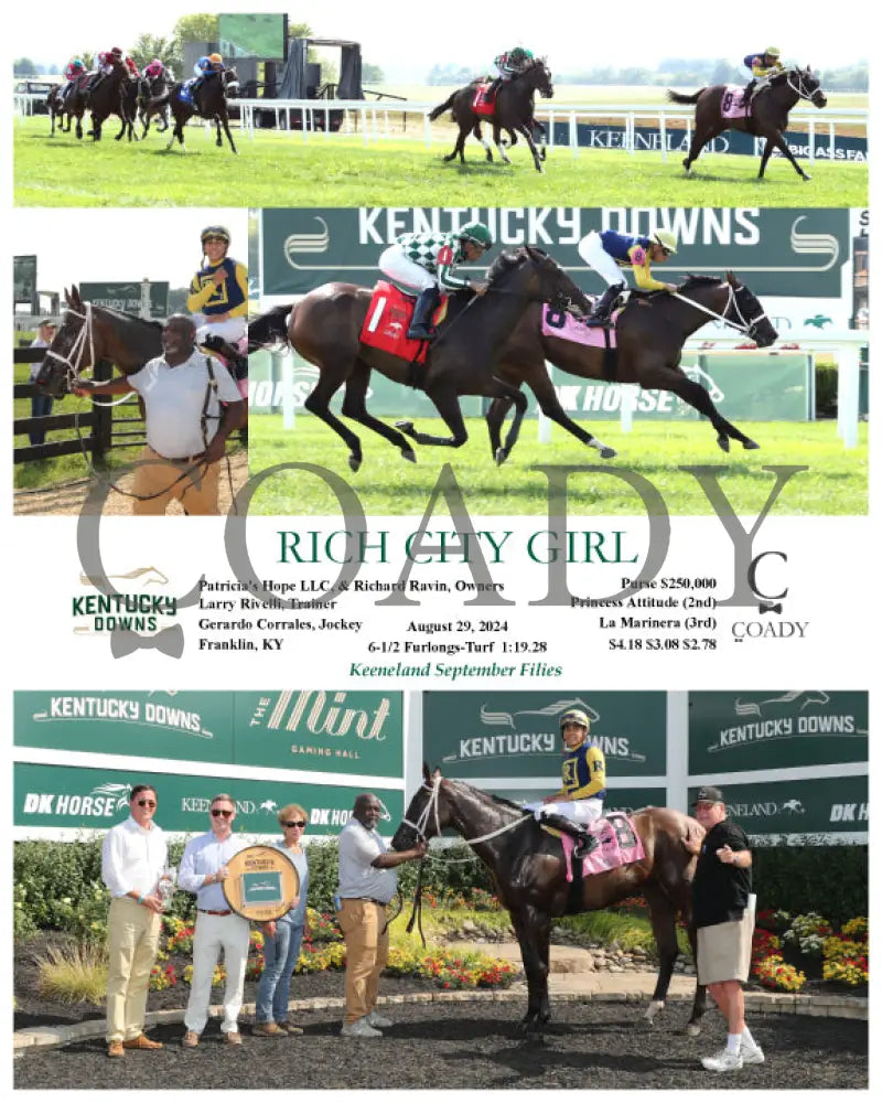 Rich City Girl - 08-29-24 R07 Kd Kentucky Downs