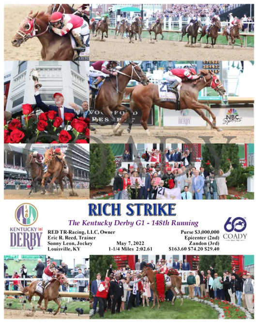Rich Strike - The Kentucky Derby 148Th Running 05-07-22 R12 Cd Composite Richard Dawson Churchill