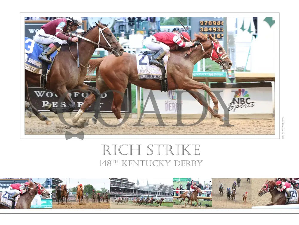 RICH STRIKE - The Kentucky Derby - 148th Running - Limited Edition 18x24 Print (250) - Coady Media - Kurtis Coady Photography