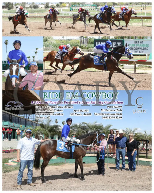 Ride Em Cowboy - Aqra Turf Paradise President’s Open Futurity Consolation 04-25-24 R01 Tup