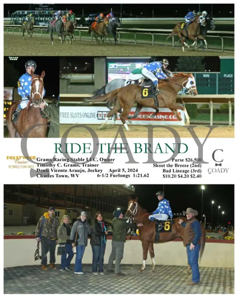 Ride The Brand - 04 - 05 - 24 R06 Ct Hollywood Casino At Charles Town Races