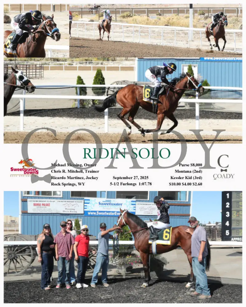 RIDIN SOLO - 09-27-25 - R04 - SWF Sweetwater Downs