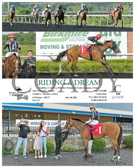 RIDING A DREAM - 07-30-25 - R07 - PID Presque Isle Downs