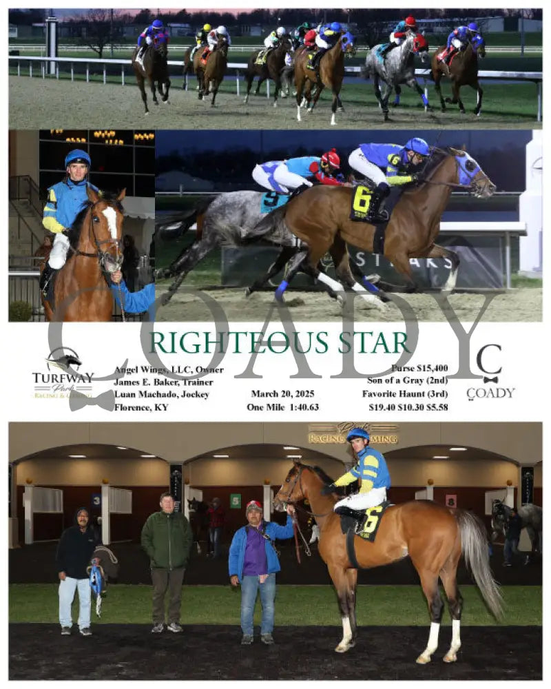 RIGHTEOUS STAR - 03-20-25 - R05 - TP Turfway Park