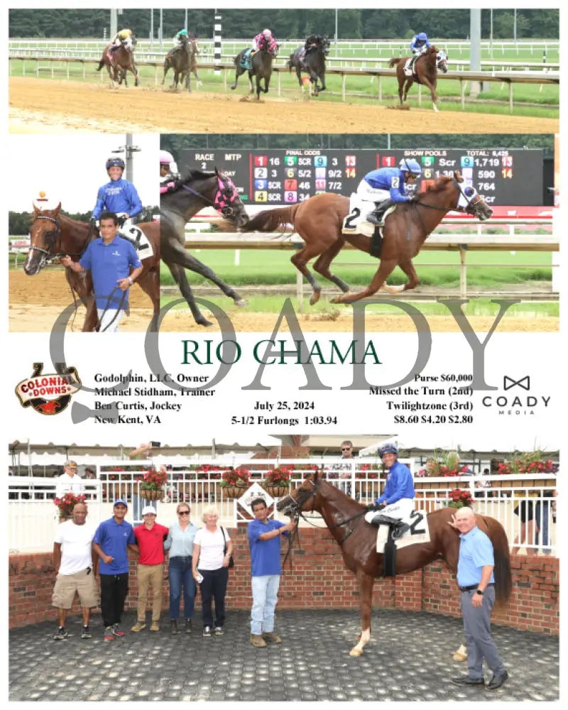 Rio Chama - 07-25-24 R02 Cnl Colonial Downs
