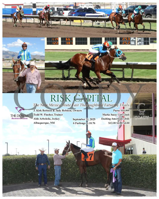 RISK CAPITAL - The New Mexico State Fair Thoroughbred Futurity Trials - 09-21-25 - R04 - ALB Downs at Albuquerque