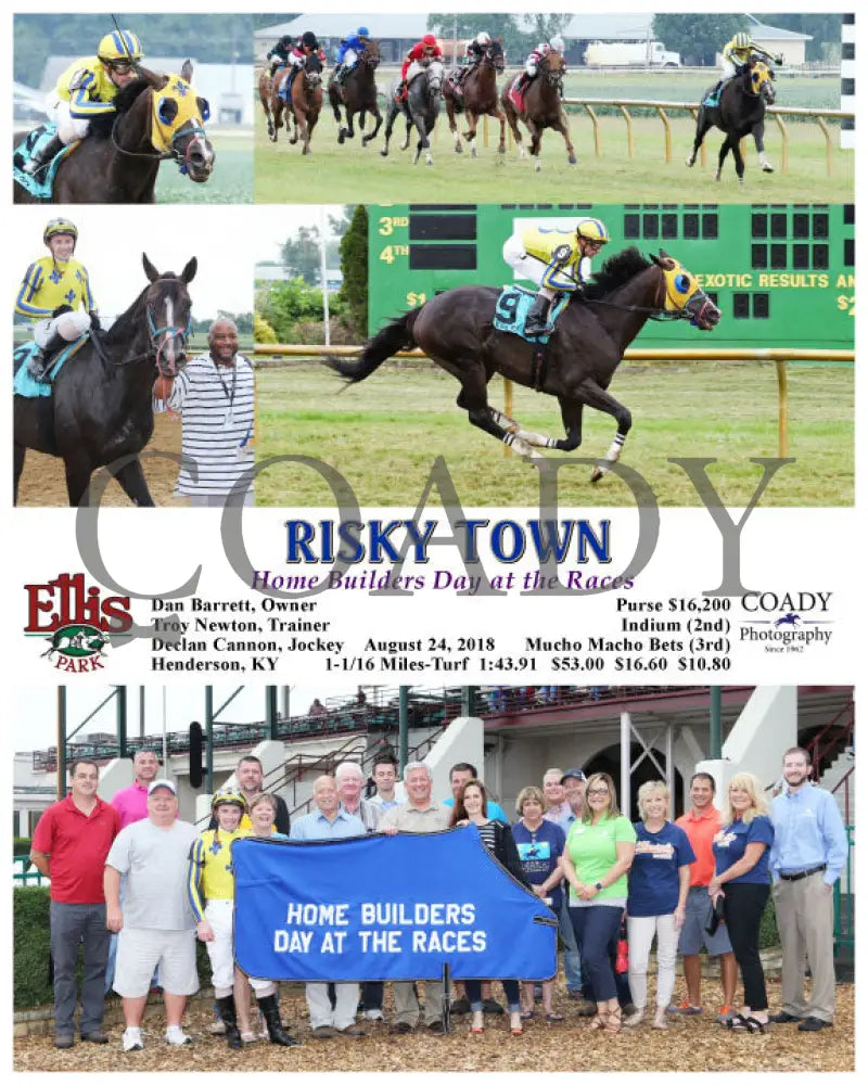 Risky Town - 082418 Race 03 Elp G Ellis Park