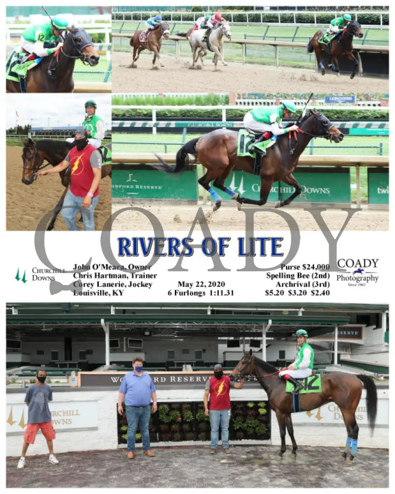 Rivers Of Lite - 05-22-20 R04 Cd Churchill Downs
