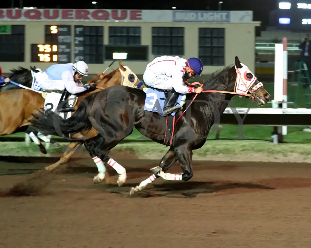 RLH FOURONTHEFLOOR - The Casino at the Downs Quarter Horse Stakes - 10-18-25 - R05 - The Downs at Albuquerque - Finish