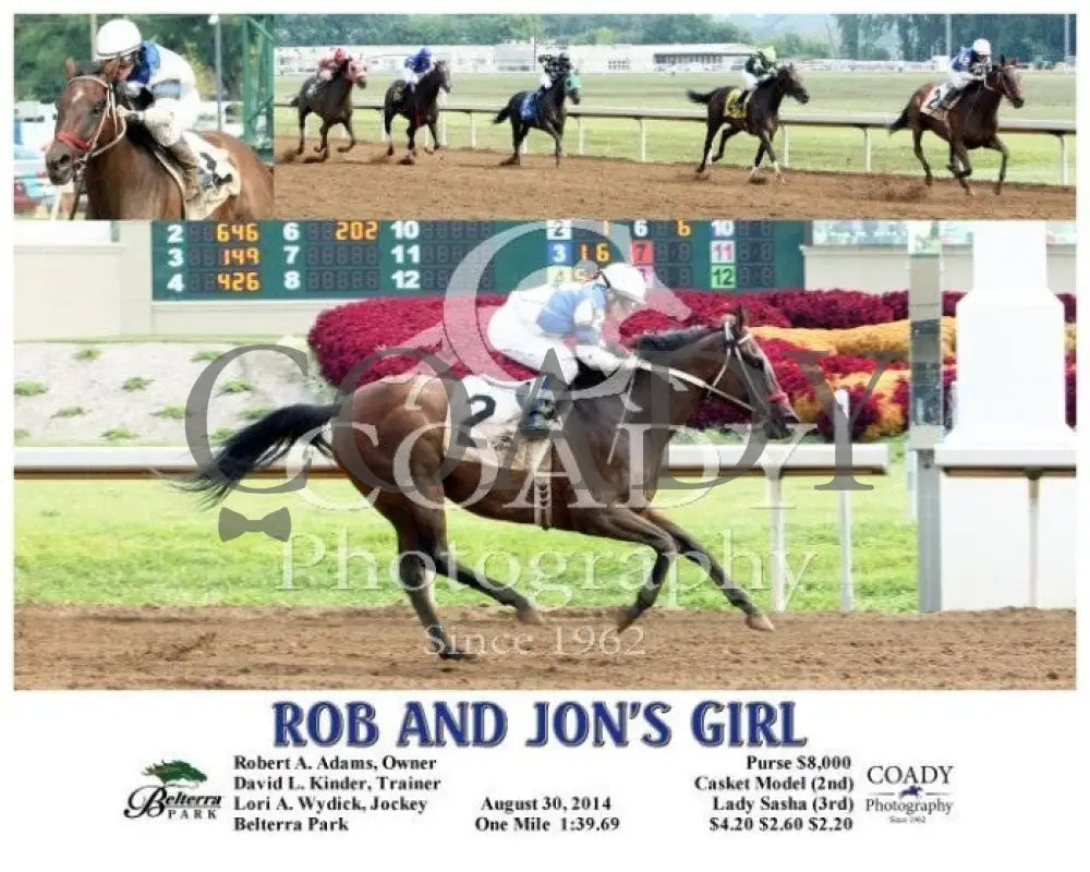 Rob And Jon’s Girl - 083014 Race 05 Btp Belterra Park