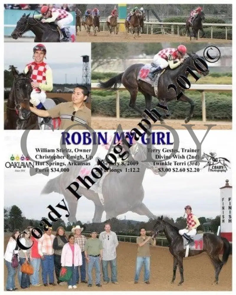 Robin My Girl - 2 8 2009 Oaklawn Park