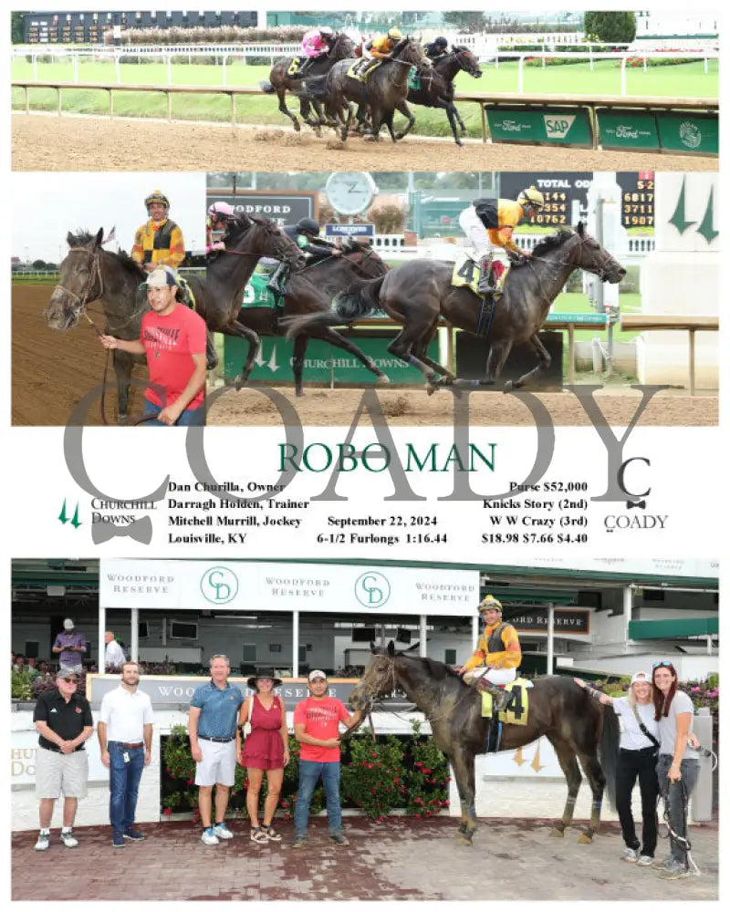 Robo Man - 09-22-24 R02 Cd Churchill Downs