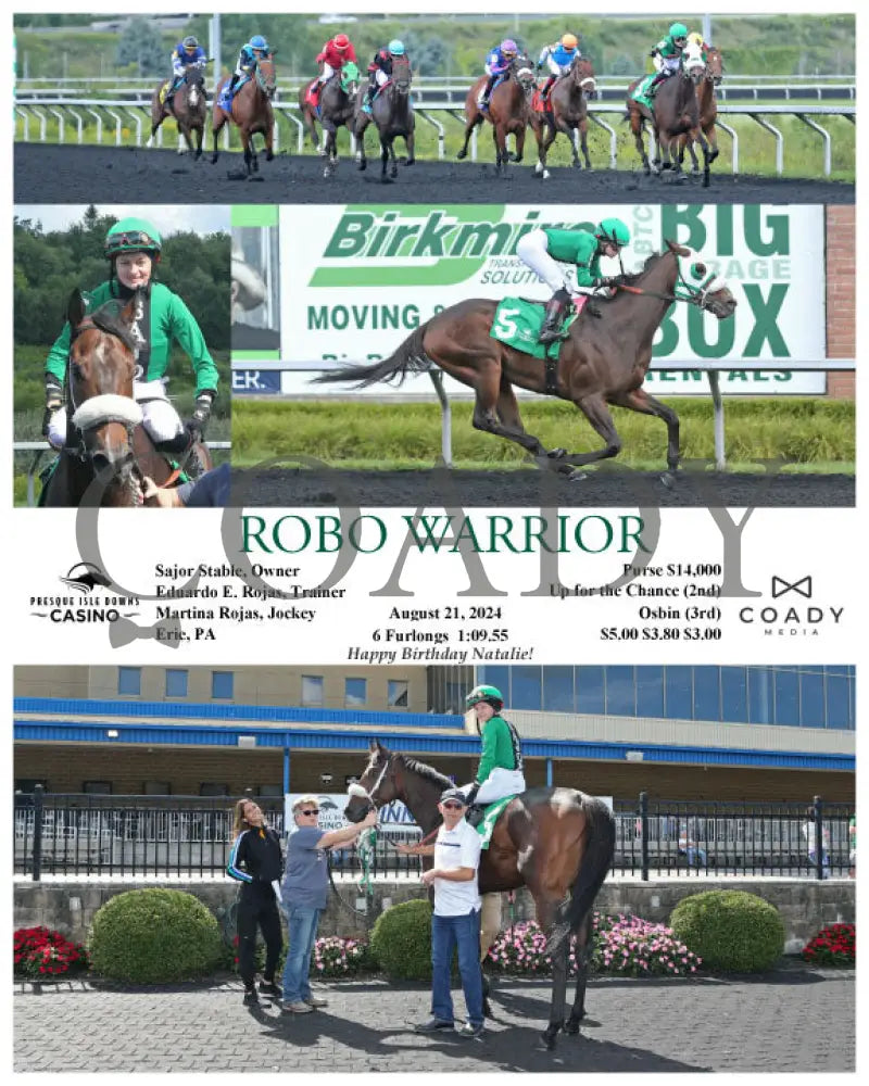 Robo Warrior - 08-21-24 R02 Pid Presque Isle Downs