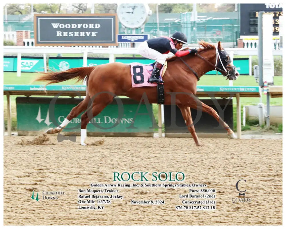 Rock Solo - 11-08-24 R04 Cd Action Churchill Downs