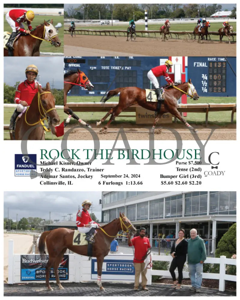 Rock The Birdhouse - 09-24-24 R01 Fan Fanduel Sportsbook Horse Racing