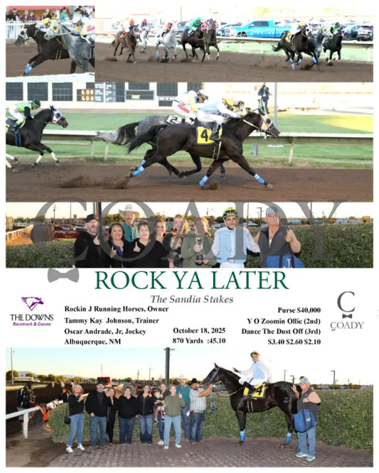 ROCK YA LATER - The Sandia Stakes - 10-18-25 - R01 - ALB Downs at Albuquerque