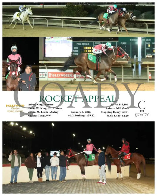ROCKET APPEAL - 01-03-26 - R03 - CT Hollywood Casino at Charles Town Races