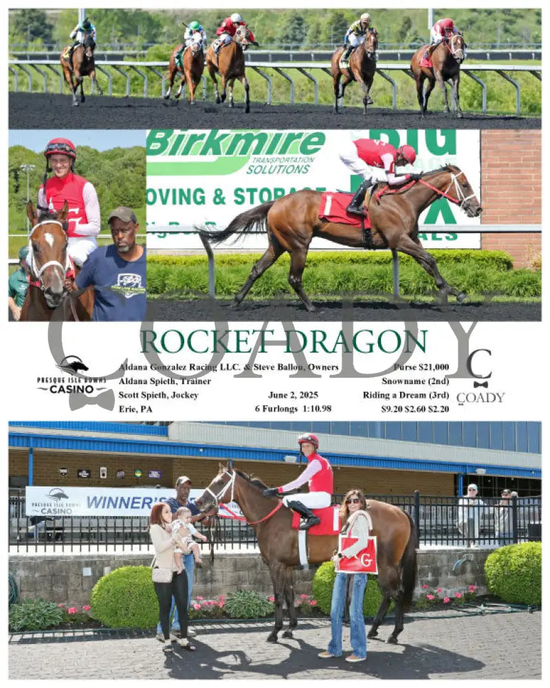ROCKET DRAGON - 06-02-25 - R02 - PID Presque Isle Downs