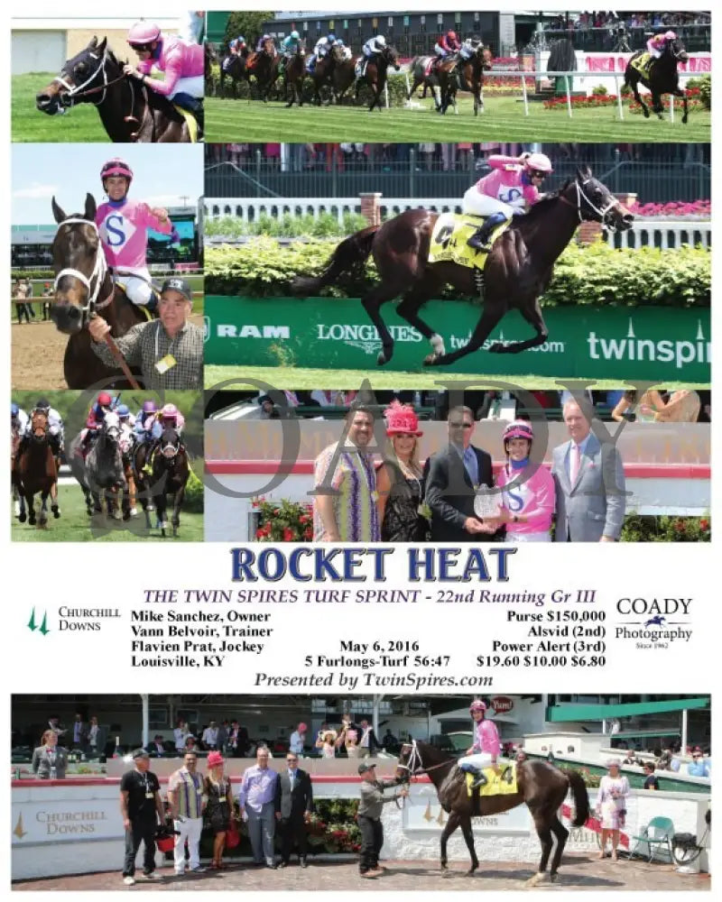 Rocket Heat - 050616 Race 08 Cd Churchill Downs