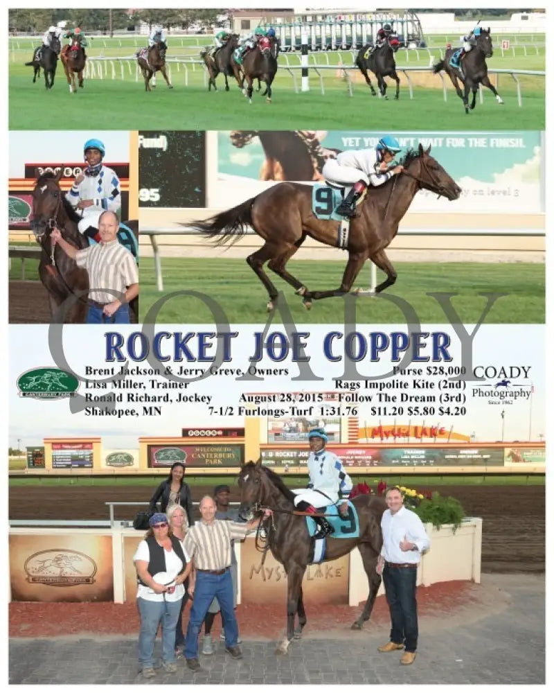 Rocket Joe Copper - 082815 Race 01 Cby Canterbury Park