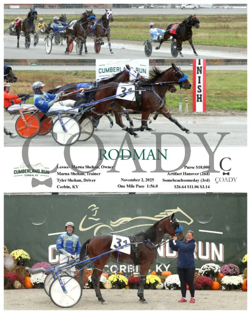 RODMAN - 110225 - Race 04 - CMR Presque Isle Downs
