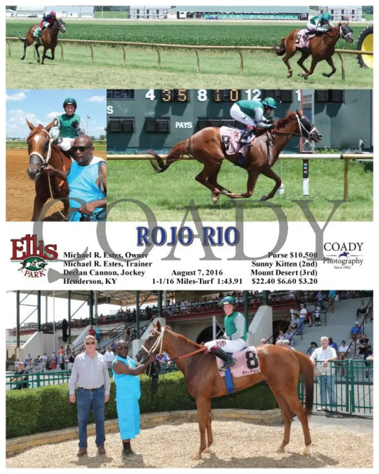 Rojo Rio - 080716 Race 03 Elp Ellis Park