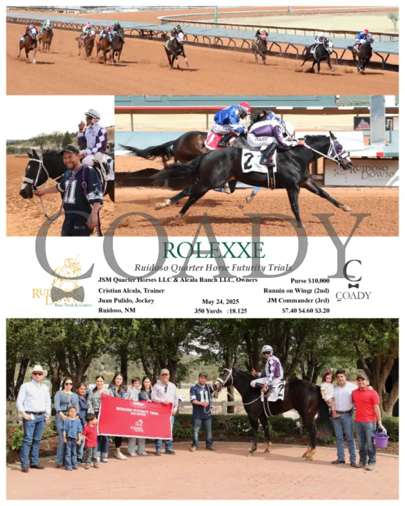 ROLEXXE - Ruidoso Quarter Horse Futurity Trials - 05-24-25 - R11 - RUI Ruidoso Downs