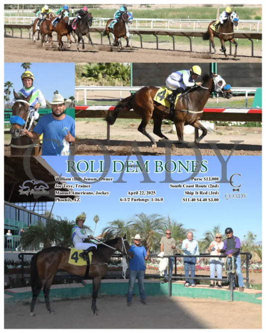 ROLL DEM BONES - 04-22-25 - R07 - TUP Turf Paradise