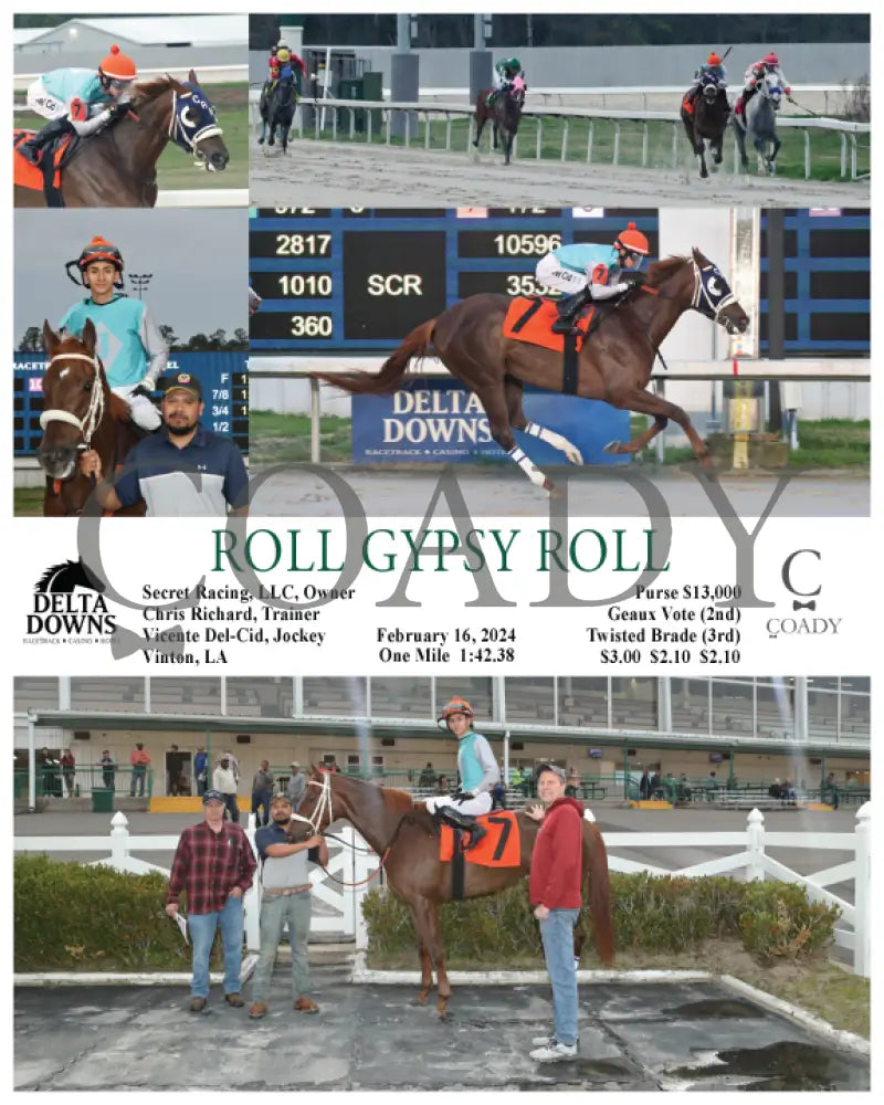 Roll Gypsy - 02 - 16 - 24 R01 Ded Delta Downs