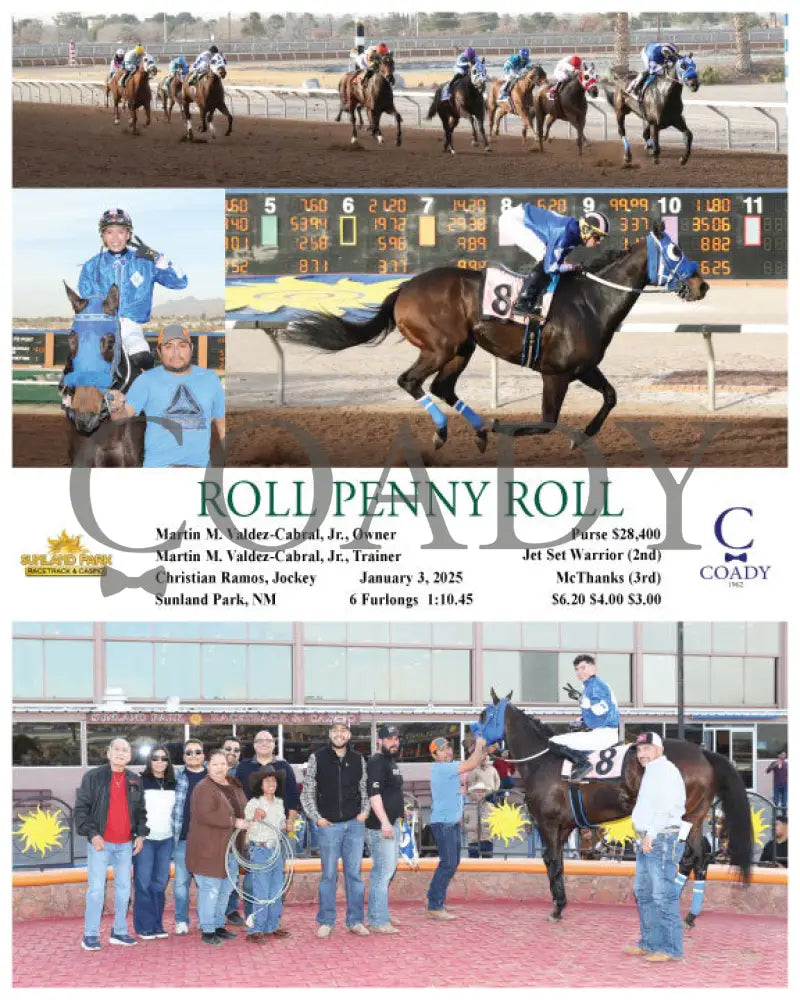 Roll Penny - 01-03-25 R09 Sun Turfway Park