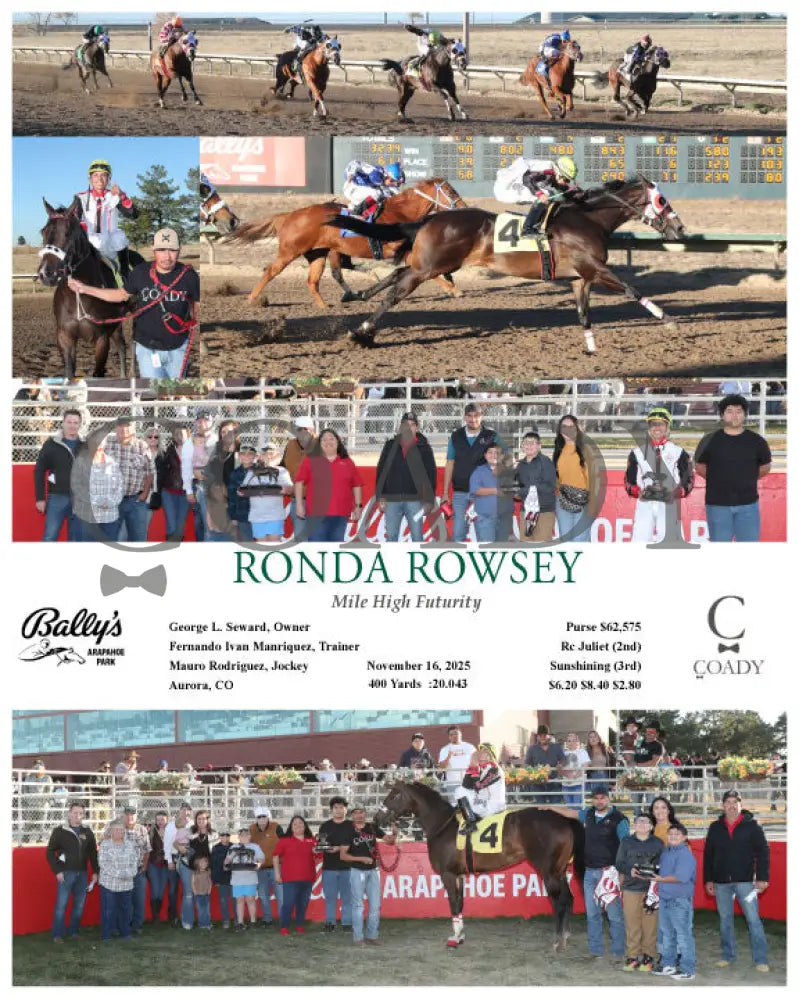 RONDA ROWSEY - Mile High Futurity - 11-16-25 - R11 - ARP - Coady Media - Kurtis Coady Photography