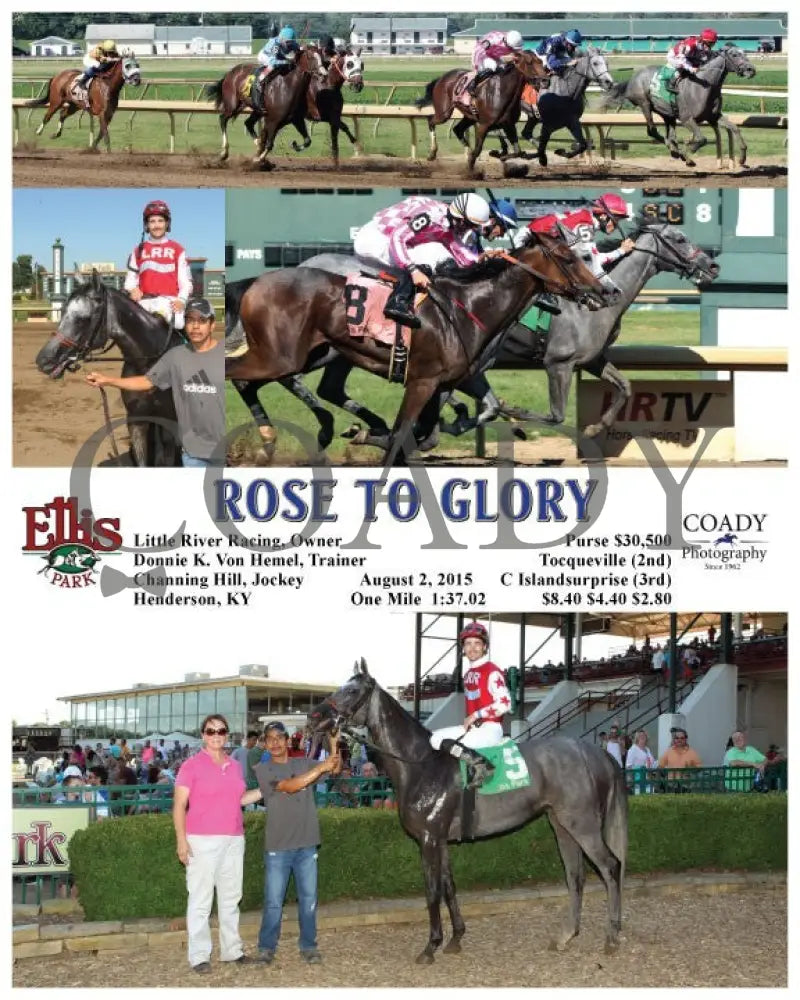 Rose To Glory - 080215 Race 08 Elp Ellis Park