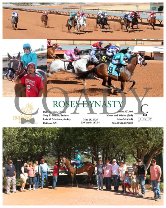 ROSES DYNASTY - 05-26-25 - R09 - RUI Ruidoso Downs