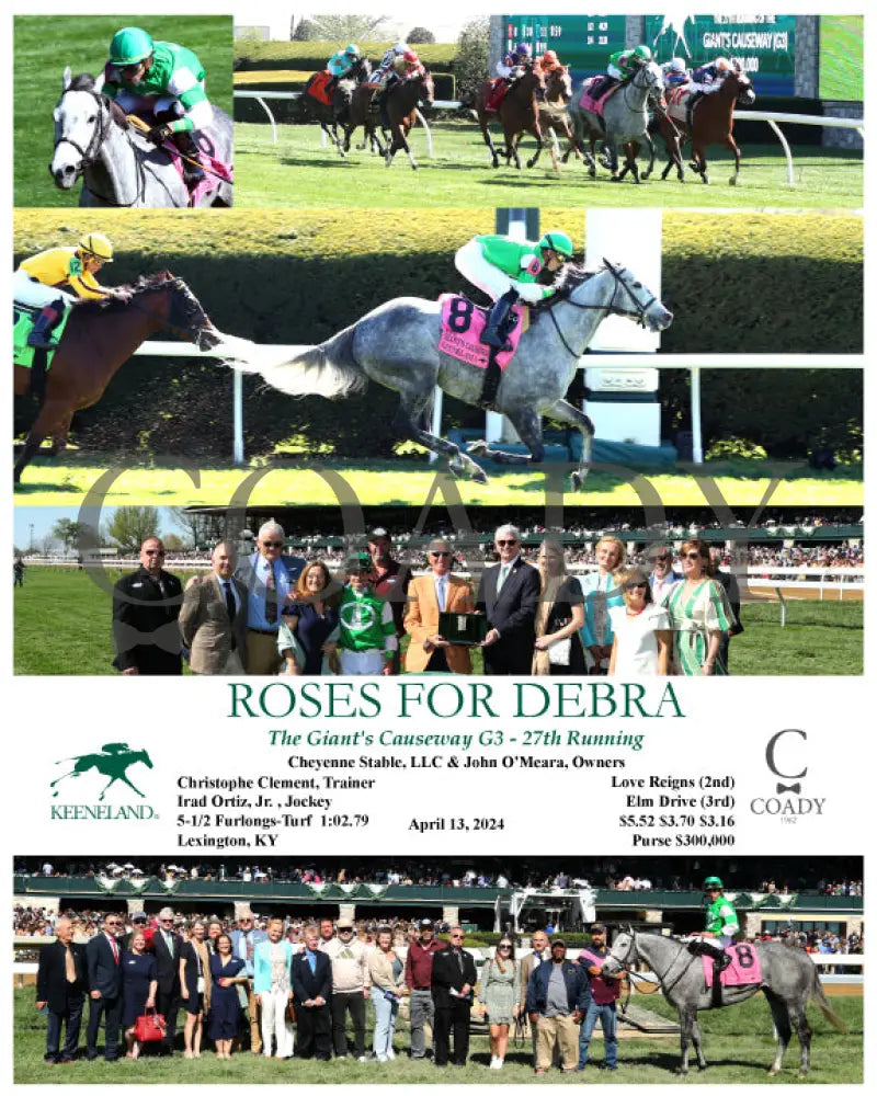 Roses For Debra - The Giant’s Causeway G3 27Th Running 04 - 13 - 24 Race 7 Kee Keeneland
