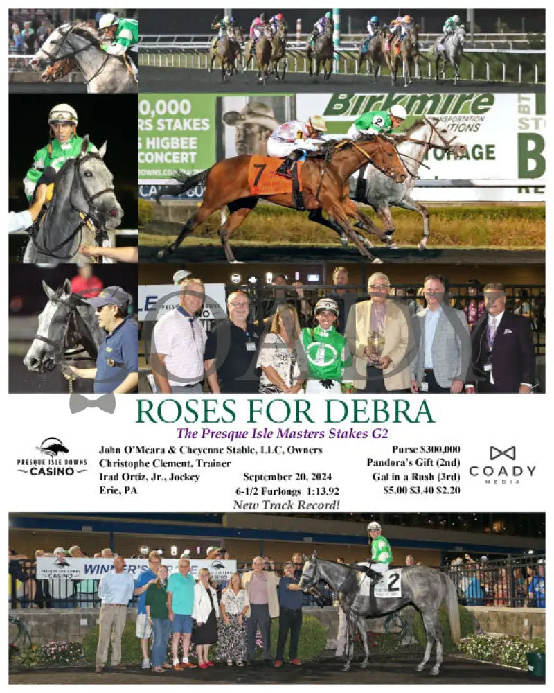 Roses For Debra - The Presque Isle Masters Stakes G2 09-20-24 R09 Pid Downs