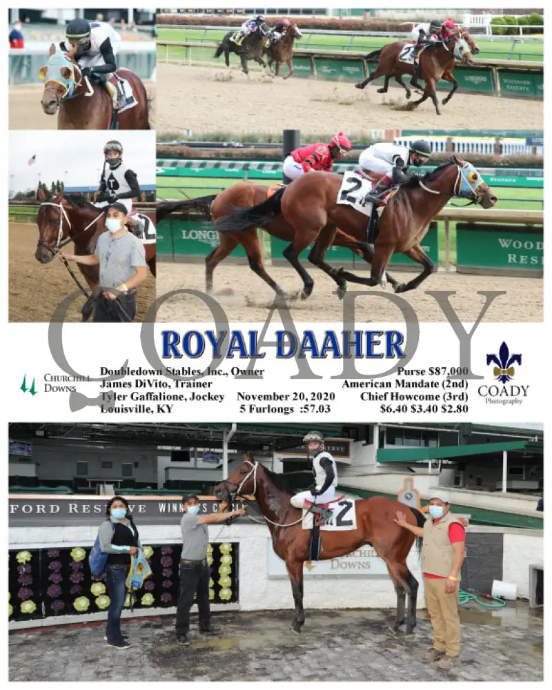 Royal Daaher - 11-20-20 R08 Cd Churchill Downs