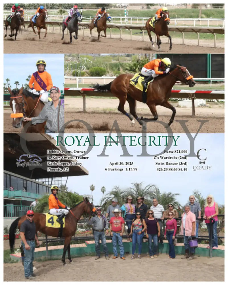 ROYAL INTEGRITY - 04-30-25 - R04 - TUP Turf Paradise