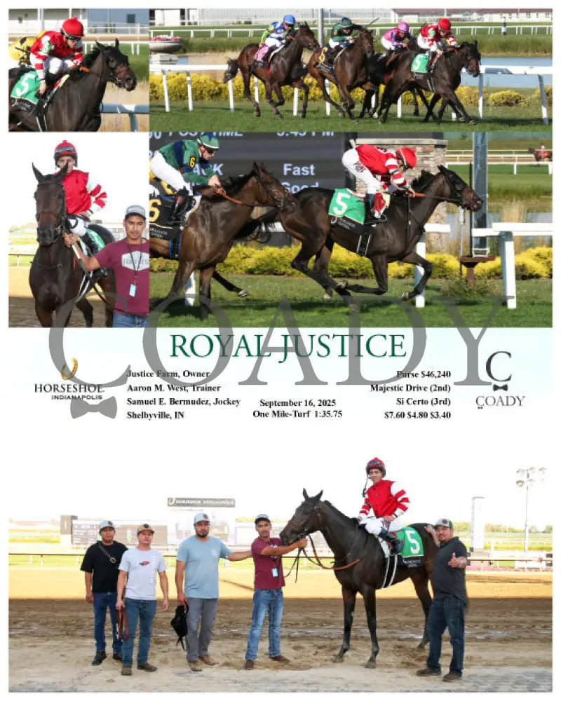 ROYAL JUSTICE - 09-16-25 - R08 - IND Indiana Grand