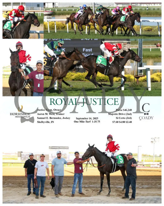 ROYAL JUSTICE - 09-16-25 - R08 - IND Indiana Grand