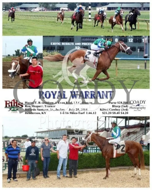 Royal Warrant - 072514 Race 04 Elp Ellis Park