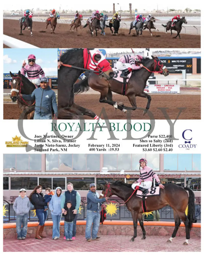 Royalty Blood - 02-11-24 R08 Sun Sunland Park