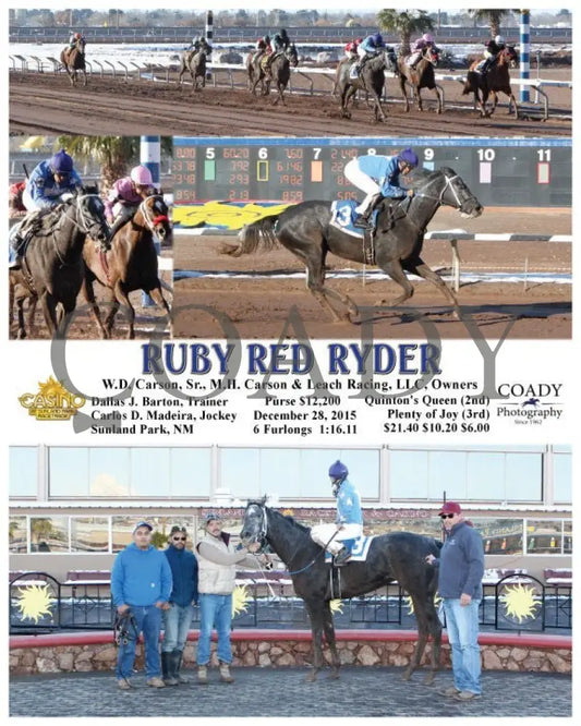 Ruby Red Ryder - 122815 Race 07 Sun Sunland Park