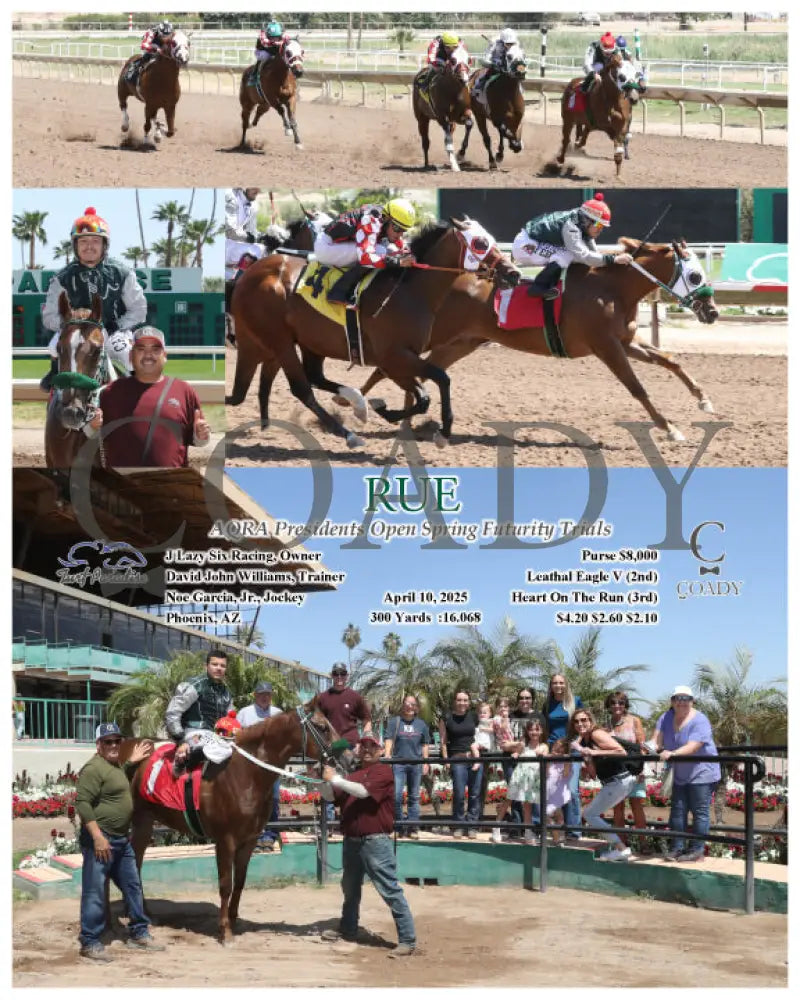 RUE - AQRA Presidents Open Spring Futurity Trials - 04-10-25 - R01 - TUP Turf Paradise